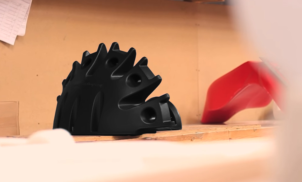 Recycled polyethylene part